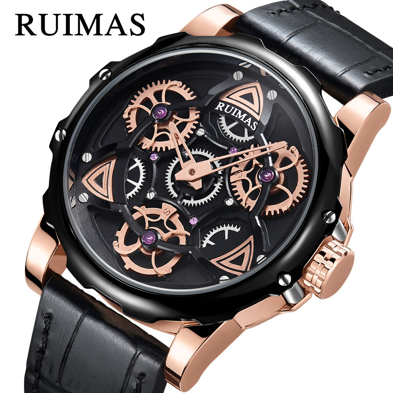 瑞马仕RUIMAS跨境爆款时来运转时尚个性男士手表创意学生石英手表