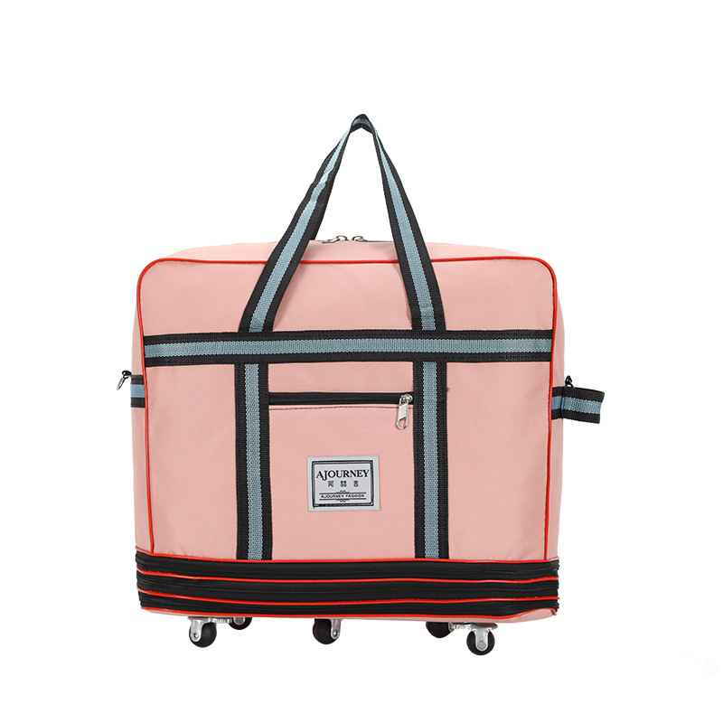 Universal Wheel Multi-Layer Outdoor Bag Cross-Border Large Capacity Foldable Consignment Bag Oxford Cloth Storage Bag Working Luggage Bag