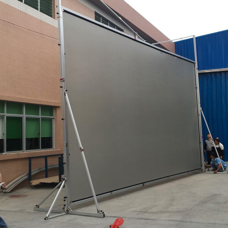 投影幕快速折叠幕移动投影幕布室外支架正背投投影幕布软白幕布