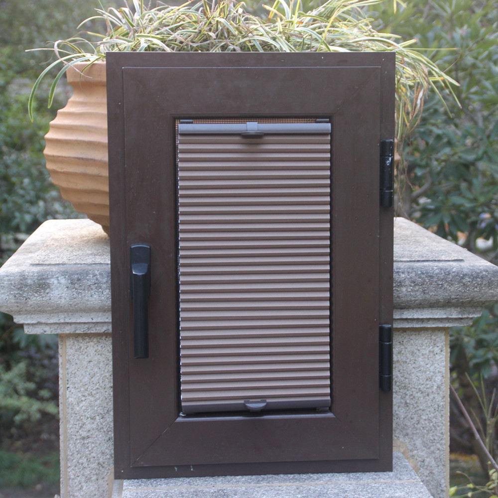 壁虎帘隐私帘玻璃蜂窝帘蜂巢风琴帘内倒内开纱窗百叶防水遮阳窗帘