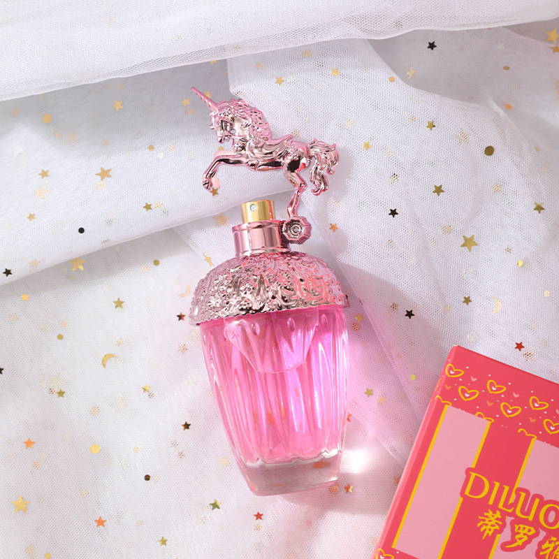 Wholesale Cross-Border Unicorn Pink Wing Tianma Women's Night Market Stall Stall Set Box TikTok Vietnam Lasting Eau De Toilette