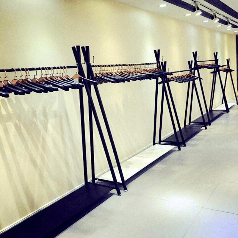 服装店展示架落地式 挂衣架组合陈列侧挂 衣服架子店铺女装店货架