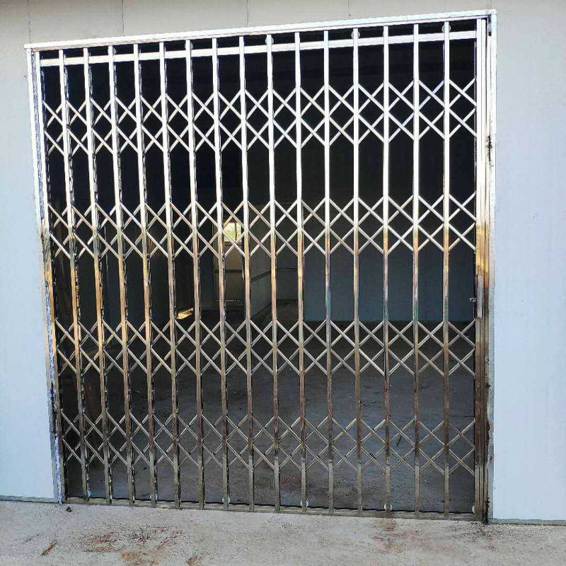 铁拉门可折叠推拉门铁榄闸304/201不锈钢拉闸门商场商铺阳台防盗防护
