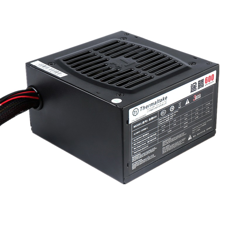 tt途腾600额定500w台式机电脑atx电源宽幅静音主动式电竞游戏电源