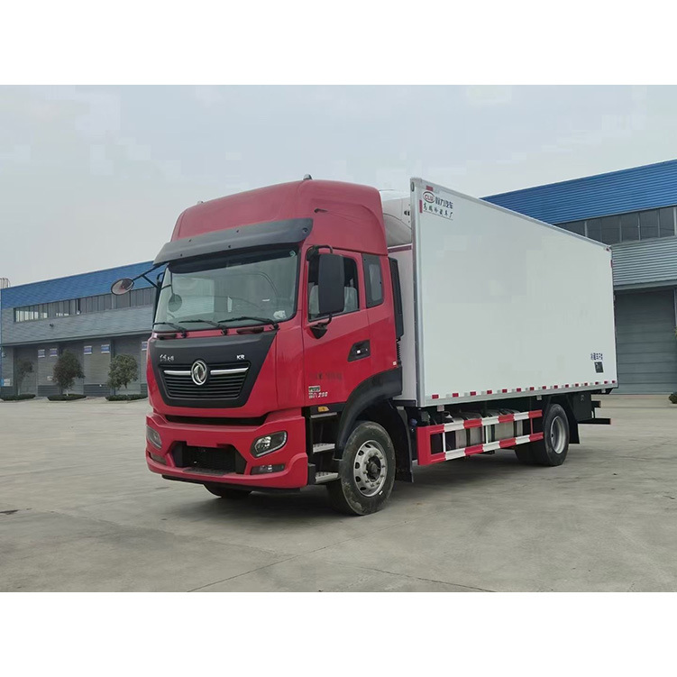 国六东风天锦kr7.8米冷藏车肉钩式载货车冷链车厢式运输制冷车.