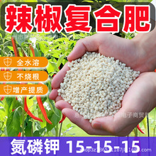 辣椒复合肥料富含氮磷钾15-15-15促花果缓释肥辣椒颗粒有机复合肥