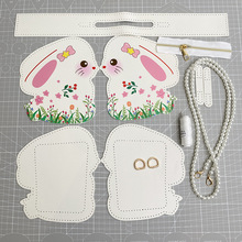 可爱小兔diy手工编织材料包2023手缝自制创意礼物单肩斜挎小包包