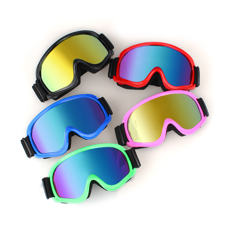 简约彩框滑雪镜 户外运动大框摩托车骑行防风防尘登山滑雪护目镜