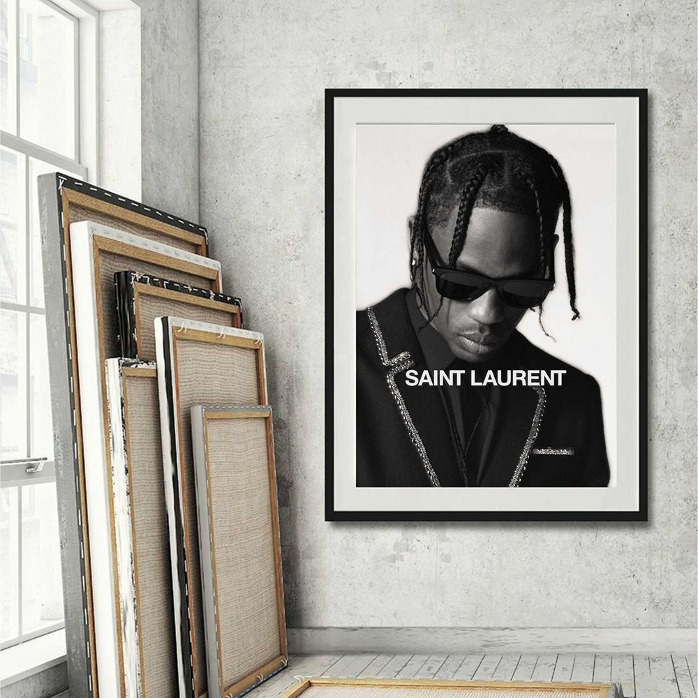 抽象嘿嘻哈说唱歌手帆布画油画客厅家居装饰 无框画芯