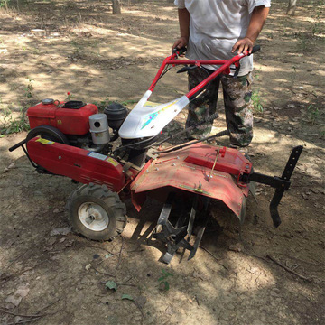 农田耕整深翻旋地机手扶大马力开沟机195柴油电启动四驱微耕机