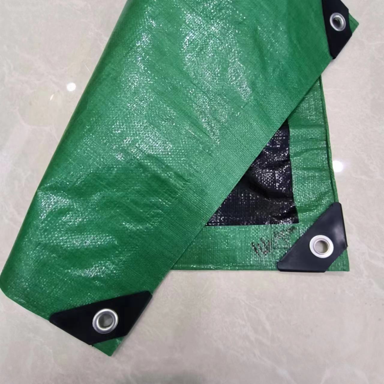 源头厂家pe防晒篷布绿黑编织大棚遮阳布户外加厚防雨防水布