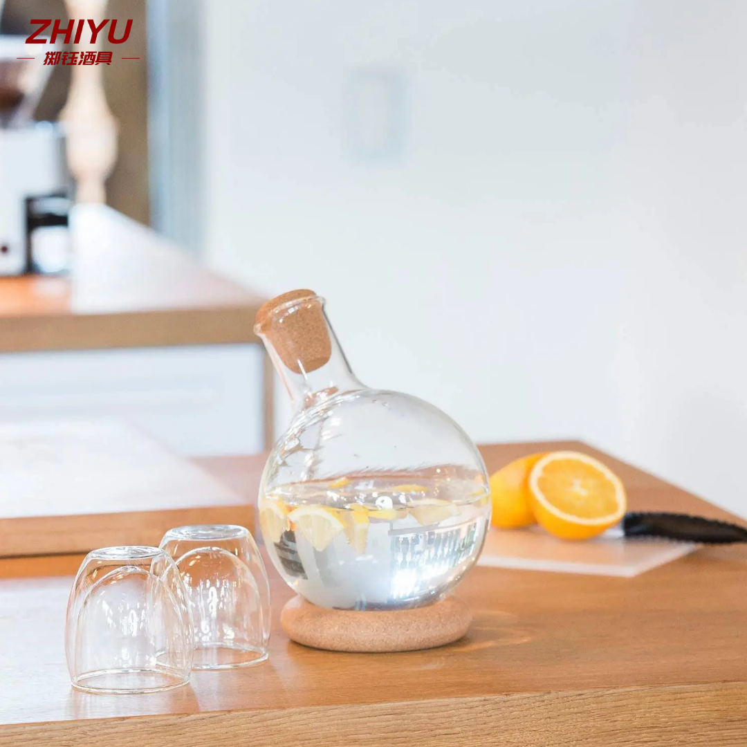 球形圆形玻璃醒酒器酒壶泡酒饮料瓶耐热泡茶冷萃咖啡bodum波顿