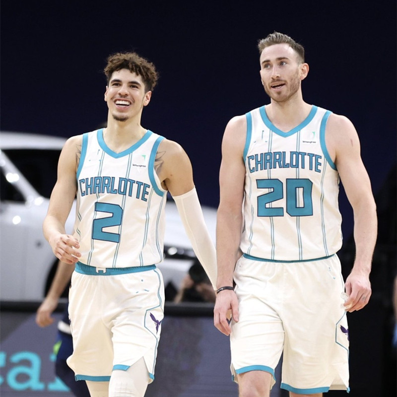 黄蜂队三球鲍尔球衣男2号新赛季城市版篮球服女复古运动背心