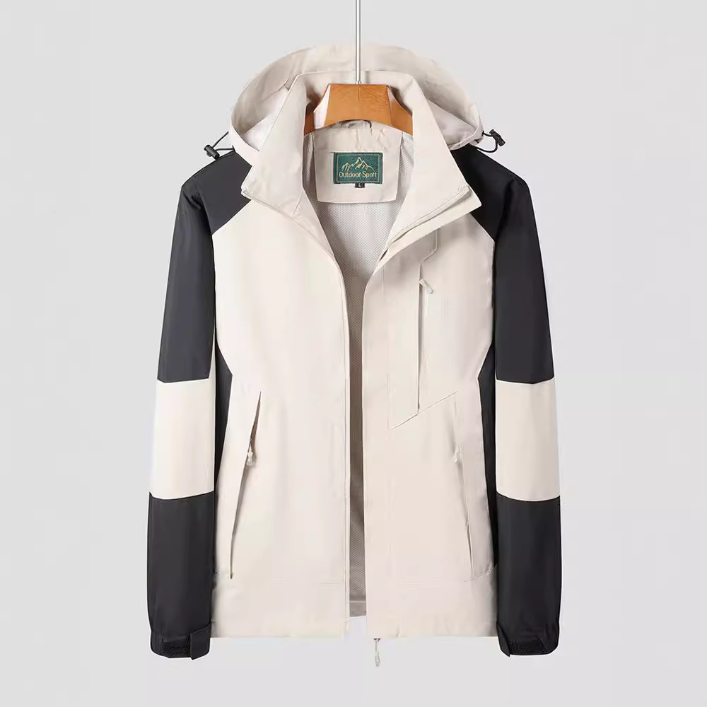 可拆卸帽冲锋衣男女款外套春秋季休闲韩版户外登山服情侣夹克上衣