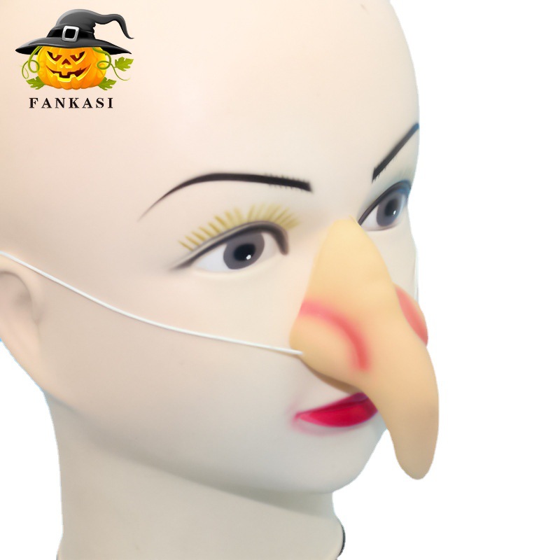 Halloween Decoration Simulation Fake Nose Witch Nose Oval Vinyl Masquerade Party Performance Props