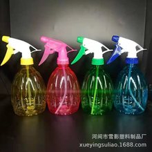 厂家供现货园艺浇花小喷壶 洒水壶 酒精消毒壶 500毫升pet瓜形塑