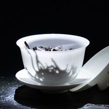 骨瓷茶具潮州薄胎泡茶器三才盖碗半潮汕功夫茶具轻薄透光旅行跨境