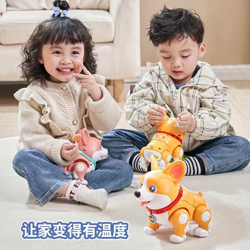 Officially Authorized Flying Dog Moco Smart Cute Pet Corgi Dog Toy Baby Educational Cross-Border Amazon Toy