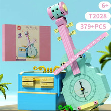 泰高乐T2024-30时钟音乐盒猫头鹰海盗船摆件儿童益智拼装积木玩具
