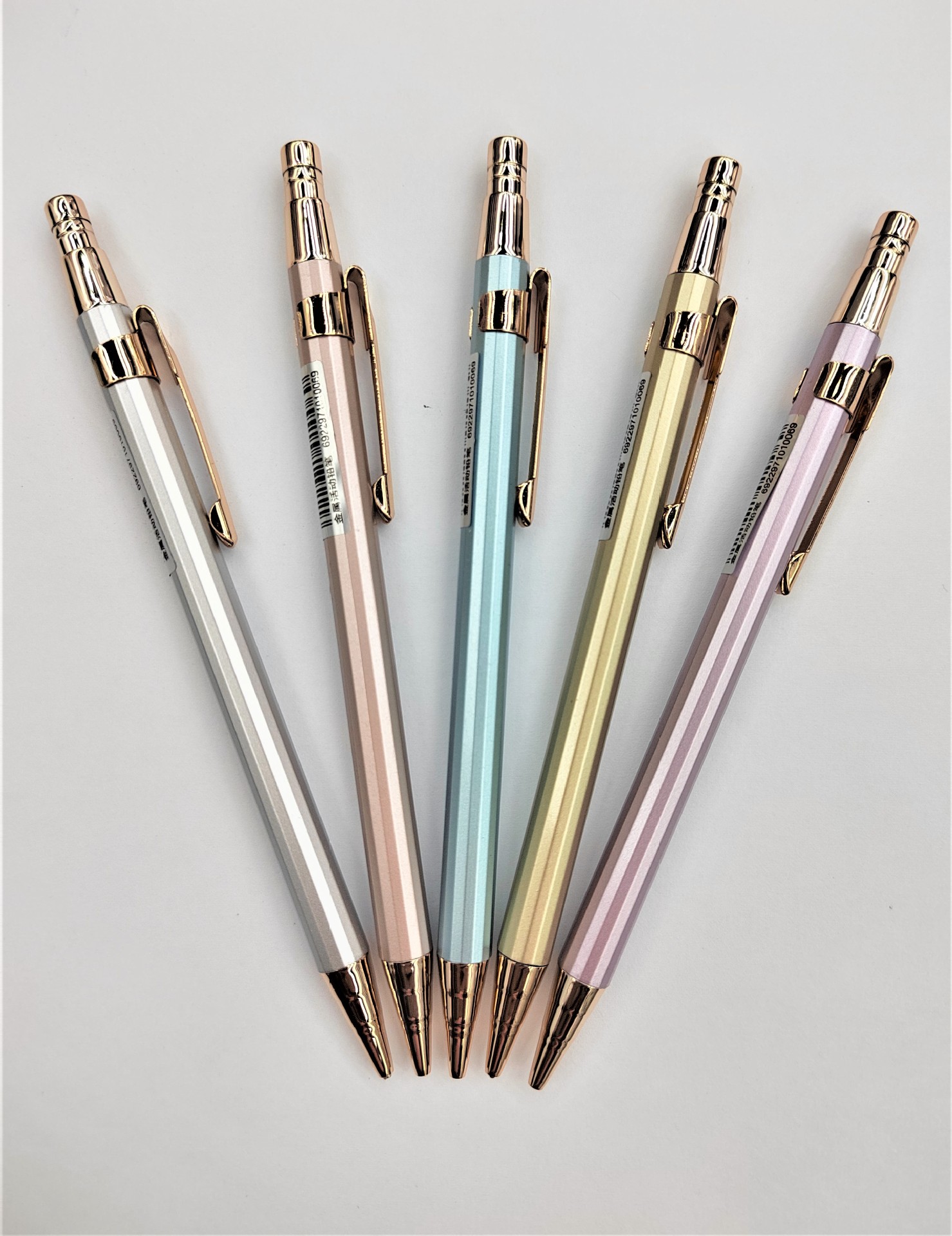 厂家直销各种金属自动铅笔 渐变色 活动铅笔