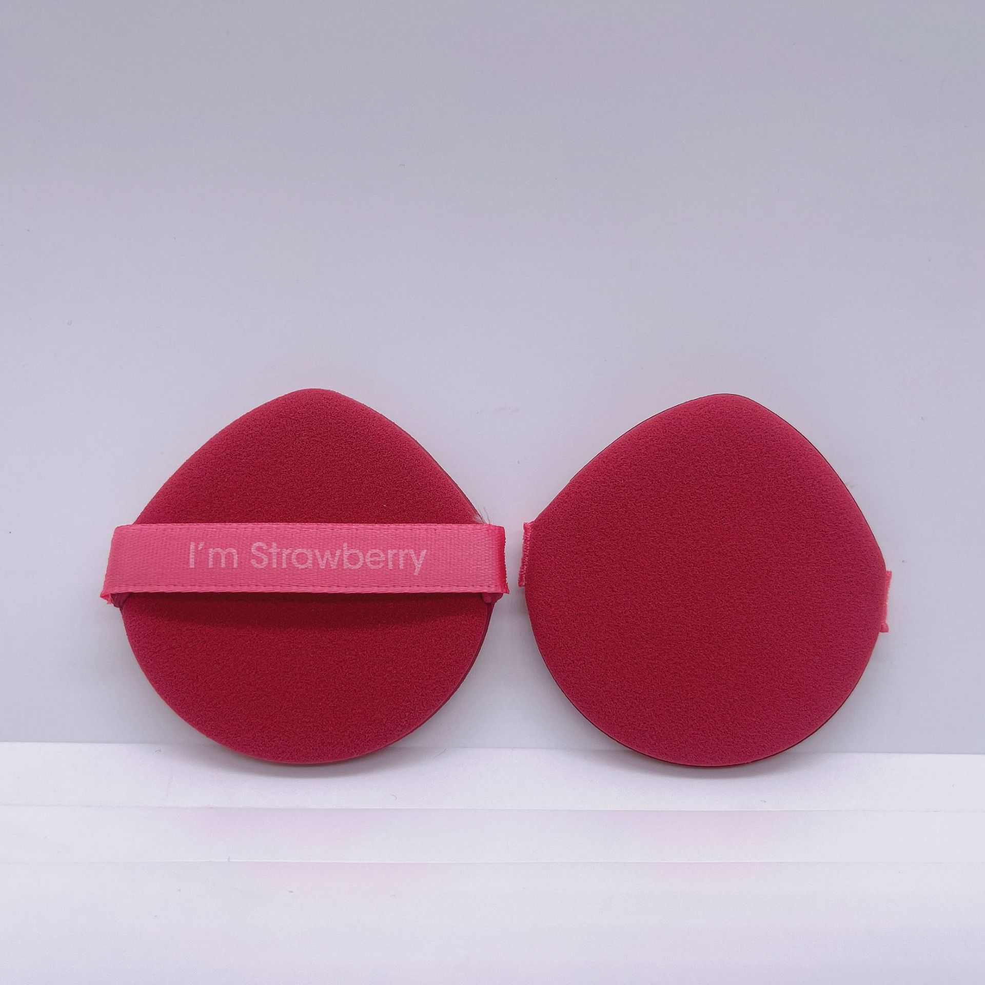 网红推荐平面丝带粉扑bb霜粉底双面气垫粉扑干湿两用不吃粉海绵扑