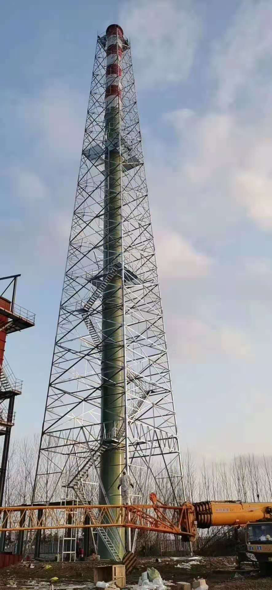 名称烟筒塔架高度10~100米重量10`100吨是否提供设计服务否特殊用途