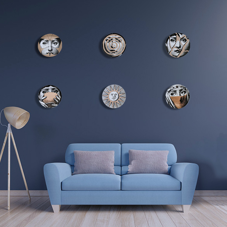 Nordic Decoration Wall-Plate Wall Hanging Decoration Dining Room/Living Room Decoration Italian Style Ceramic Art Modern Creative Plate