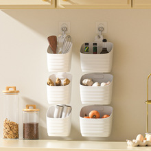 厨房小挂篮浴室置物架可挂式卫生间壁挂塑料悬挂姜蒜葱杂物收纳篮
