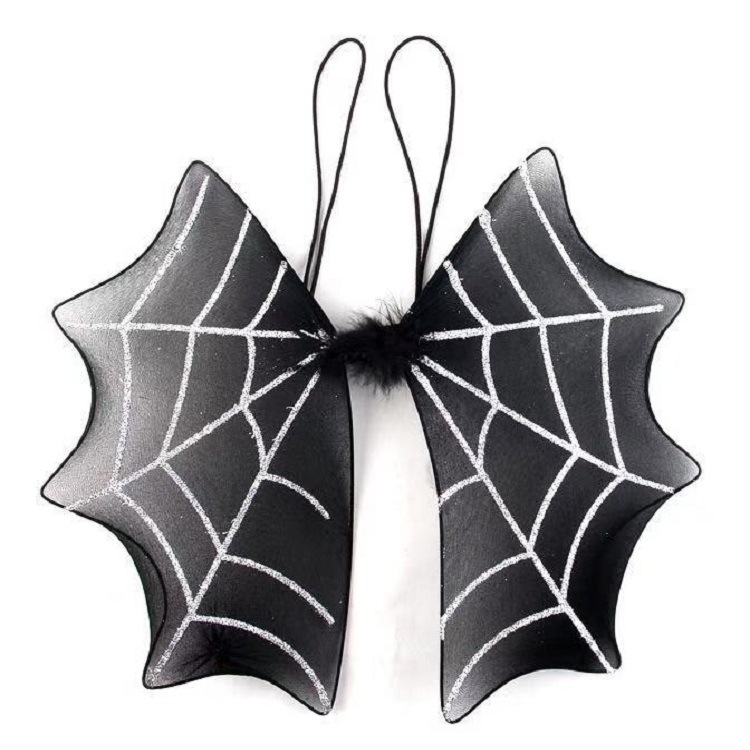 亚马逊万圣节小恶魔纱网蜘蛛翅膀蝙蝠翅膀表演装饰舞会道具
