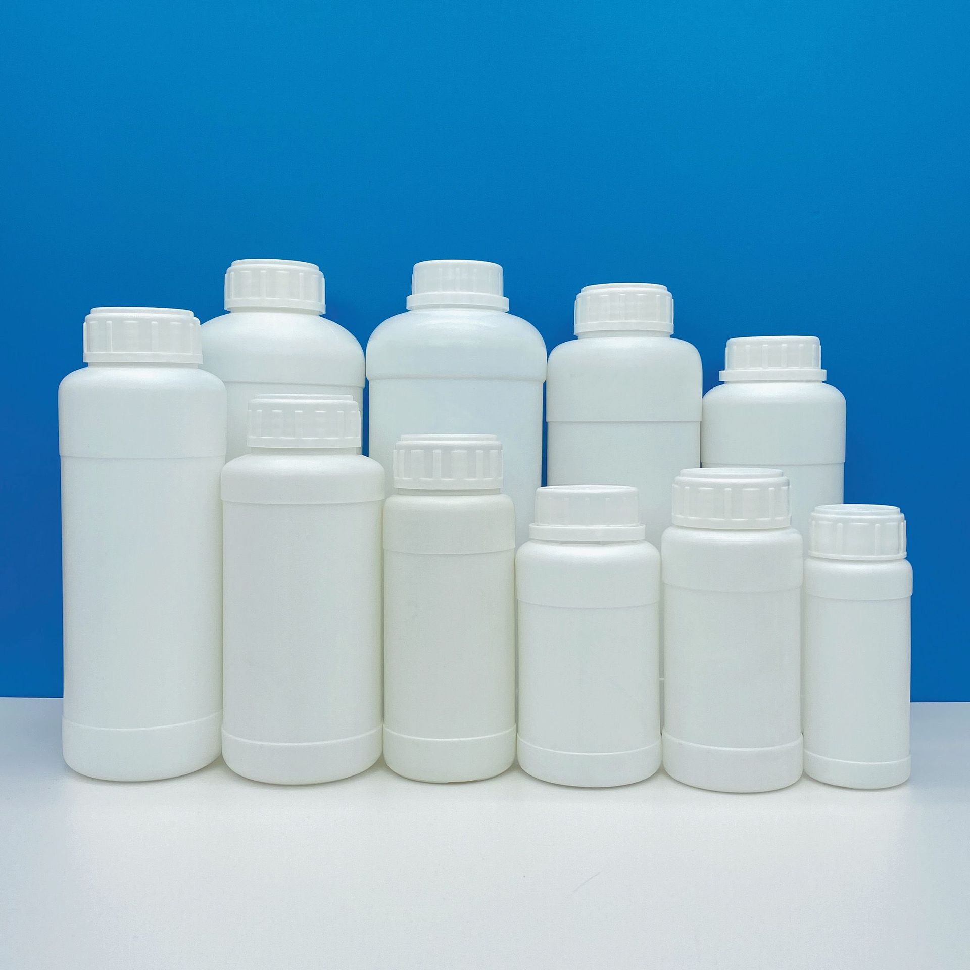 加厚500 1000ml毫升化工塑料瓶250ml彩漂粉瓶子农药试剂液体瓶子