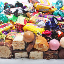 俄罗斯糖果高端巧克力混合装食品零食散装喜糖500g年货大一件批发
