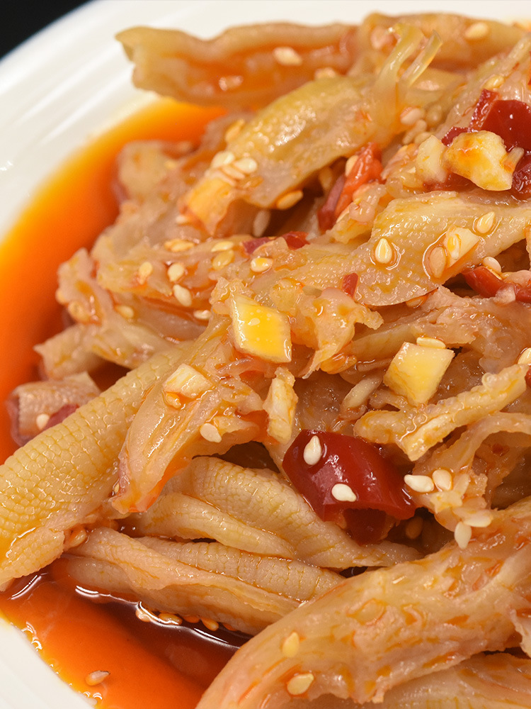 麻辣去骨鸭掌250g凉拌鸭掌鸭爪酒店特色半成品菜凉菜冷菜开袋即食