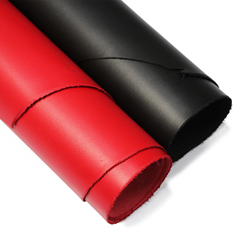 新款优头层牛皮 硬挺修面皮diy手动皮料亮面箱包鞋子皮料