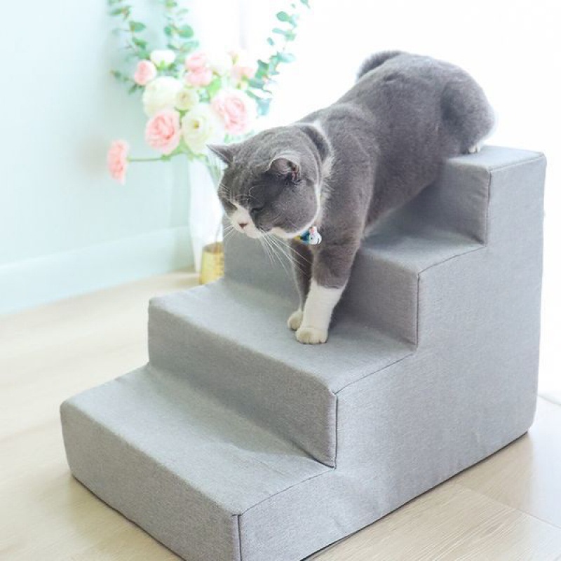 宠物楼梯狗狗台阶小型狗梯子上床爬高海绵爬梯床边可拆洗狗狗用品