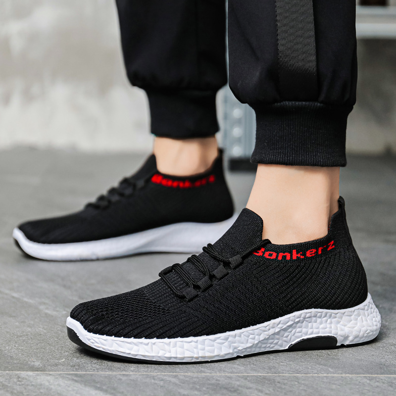 Men's Shoes Fall 2023 Casual Sneaker New Versatile Flying Woven Breathable Foreign Trade Shoes Men's Running Shoes Tide