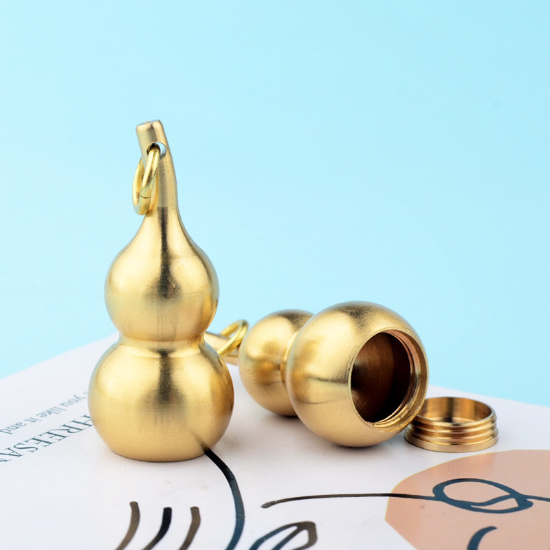 铜葫芦铜配件钥匙扣钥匙链义乌小商品厂家批发手工艺品实心小葫芦