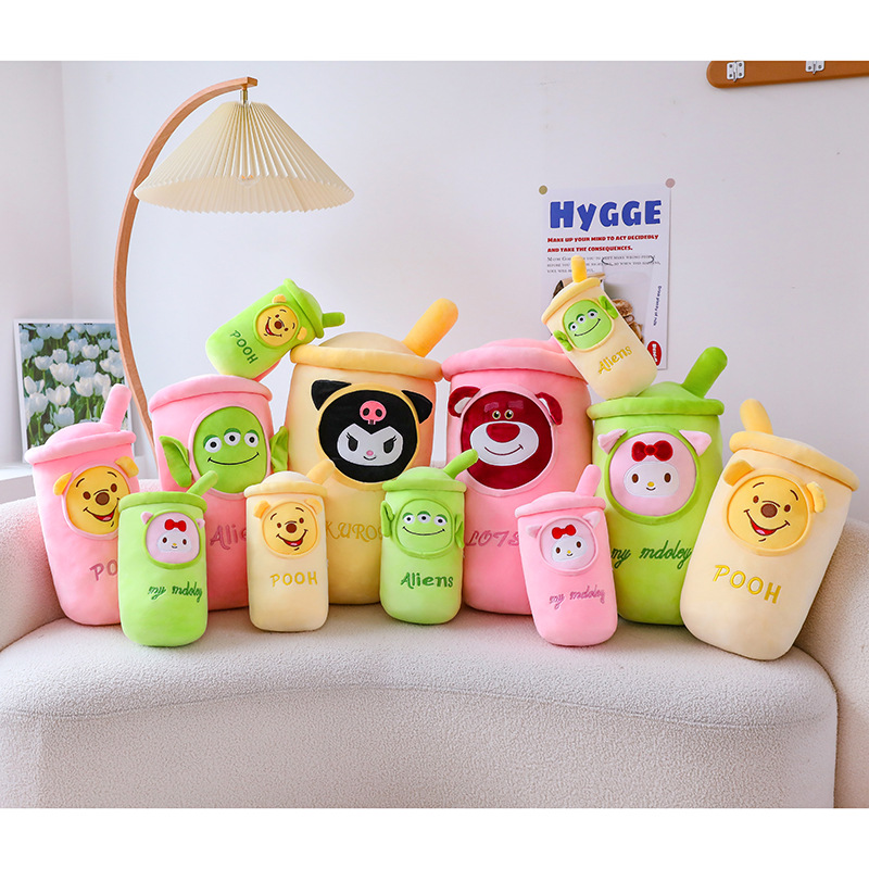 Cross-Border Strawberry Bear Milky Tea Cup Pillow Foreign Trade Plush Toy Large Clow M Doll Melody Doll Gift