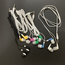 工厂现货彩色耳机入耳式配机外贸便宜MP3MP4手机礼品跨境亚马逊