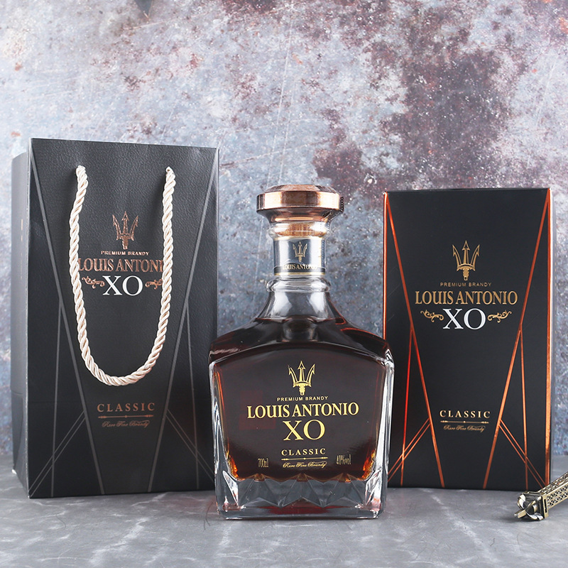 法国进口洋酒礼盒装白兰地xo级别酒吧ktv调基酒高度烈酒一件代发