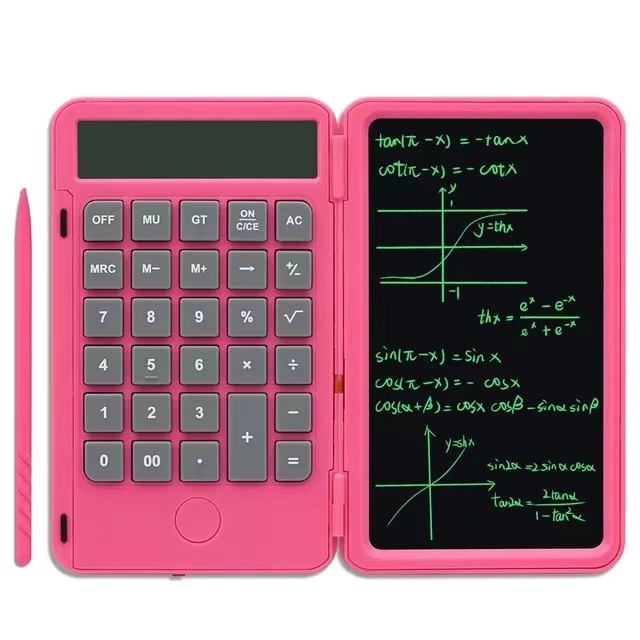 6-Inch Calculator LCD Handwriting Board LCD Folding Writing Board High School Student Learning Draft Business Gift Drawing Board