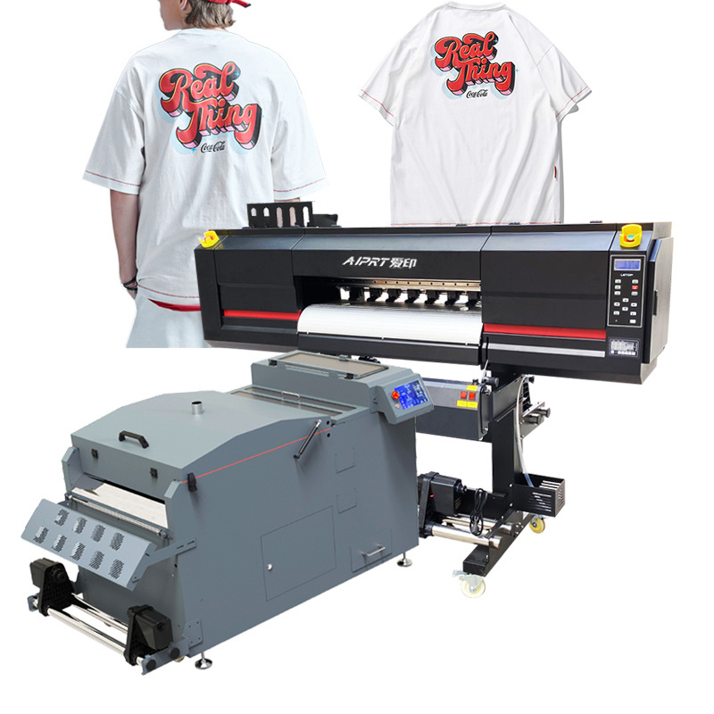 i3200四头白墨柯式烫画打印机pet膜热熔粉服装数码印花烫画抖粉机