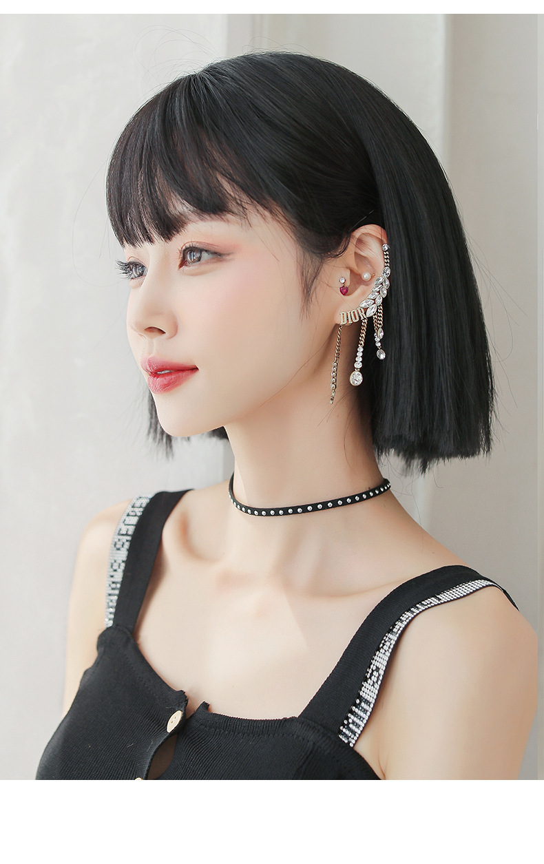 假发女短发新款网红圆脸短款假发套整顶齐肩短直发全头套批发