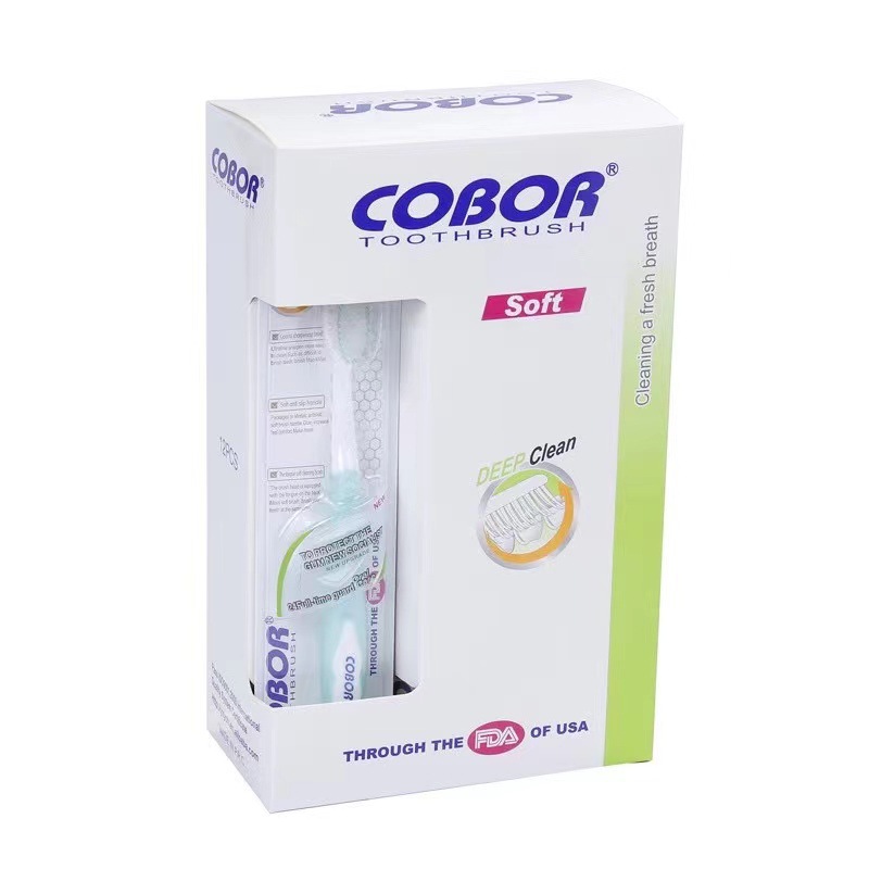 Cobor COBOR American Toothbrush Ultra-Fine Soft-Bristle Toothbrush Gum Care Adult Toothbrush Factory 12 Families Travel Pack