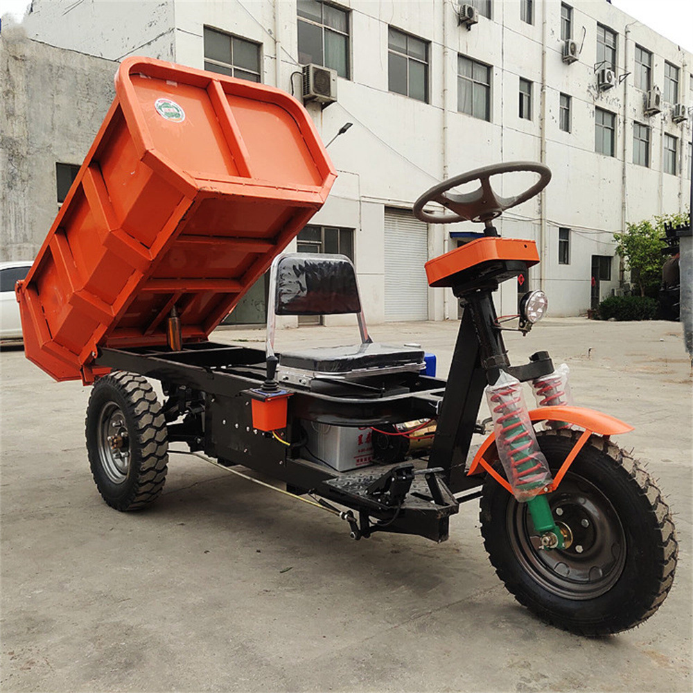 工矿运输1吨自卸三轮车 电动三轮车 液压自卸小型翻斗车-阿里巴巴