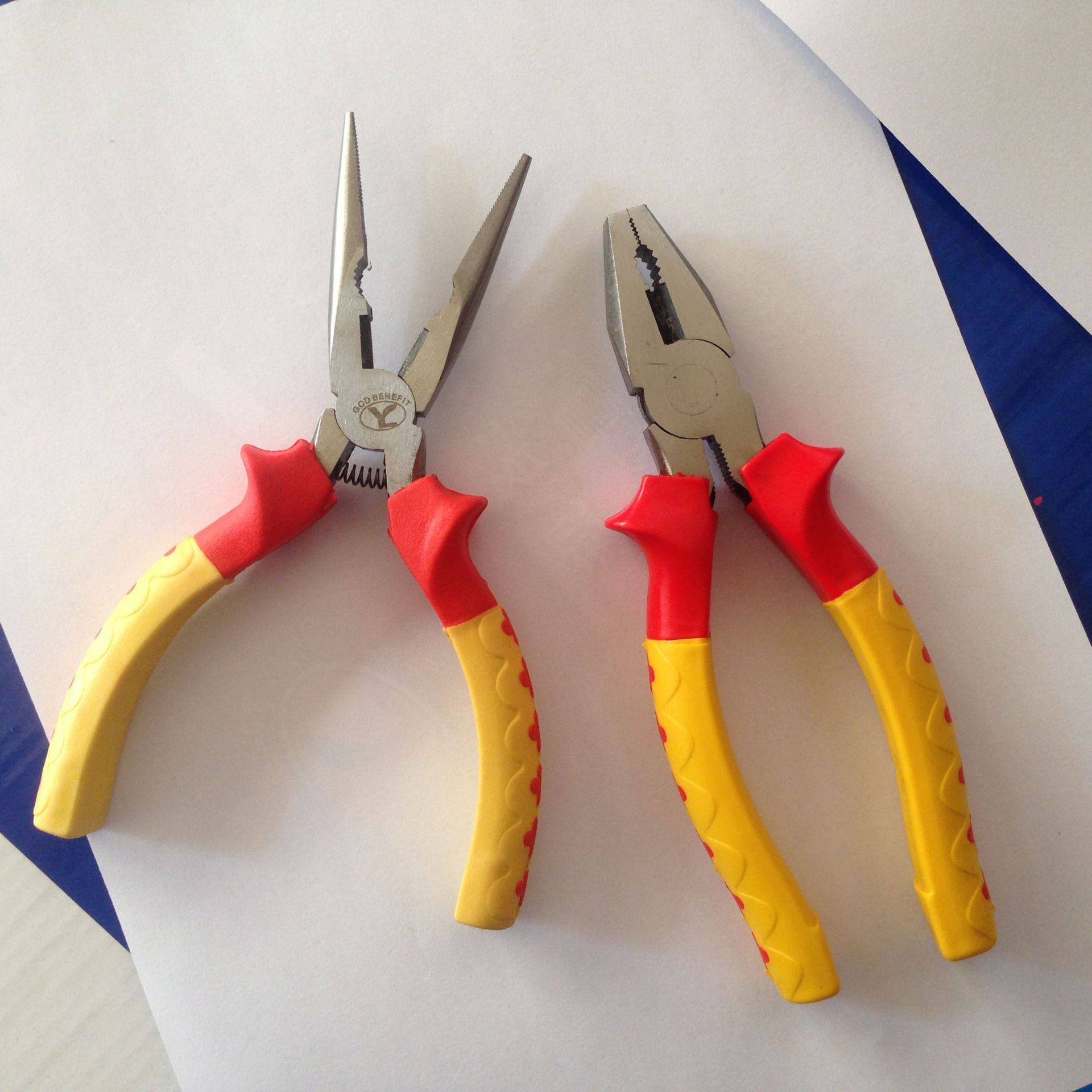 45号碳钢 锻打 手动五金工具 6寸 8寸 尖嘴钳 斜口钳 老虎钳 钳子