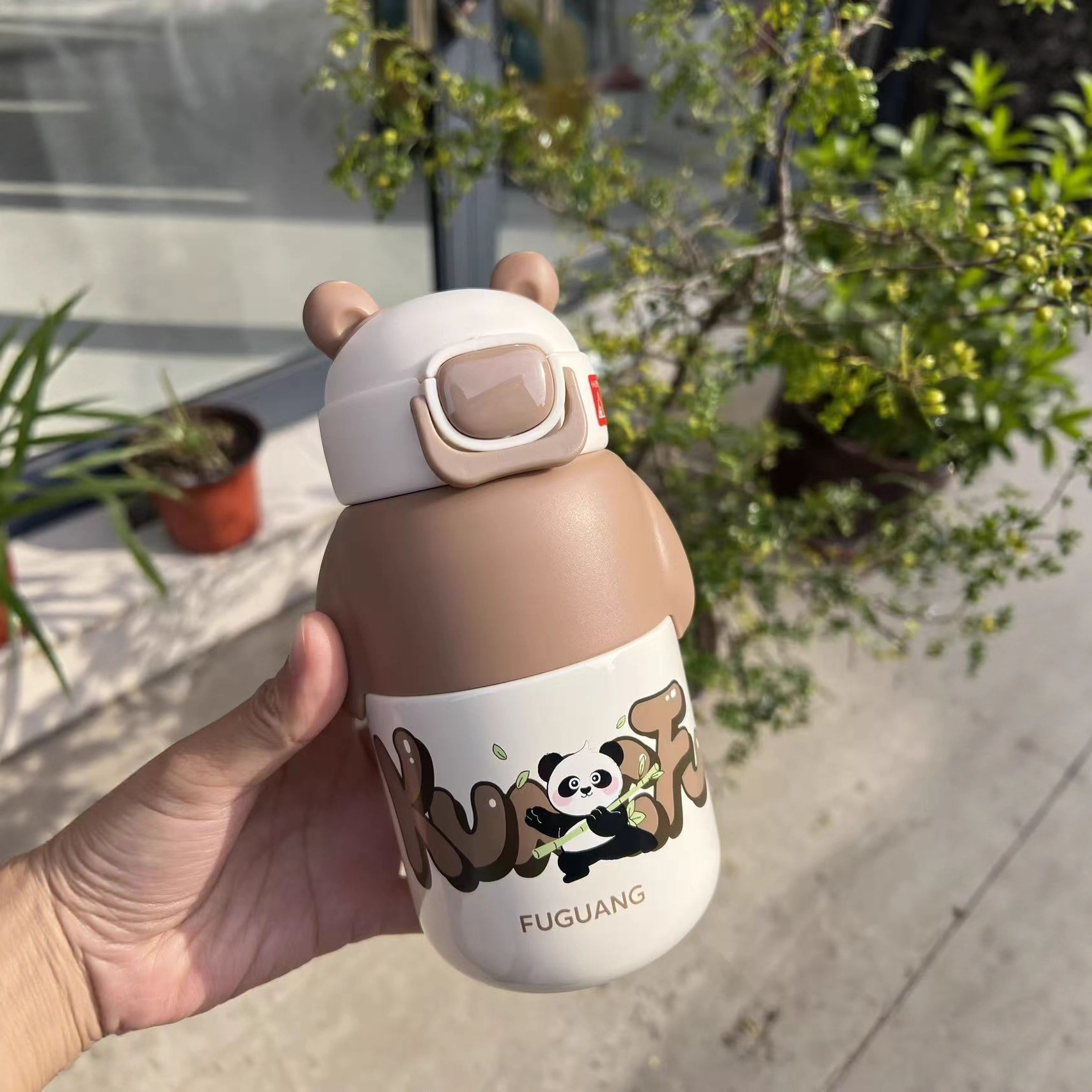 新款儿童316L保温杯学生不锈钢幼儿园水杯可爱吸管水壶高颜值