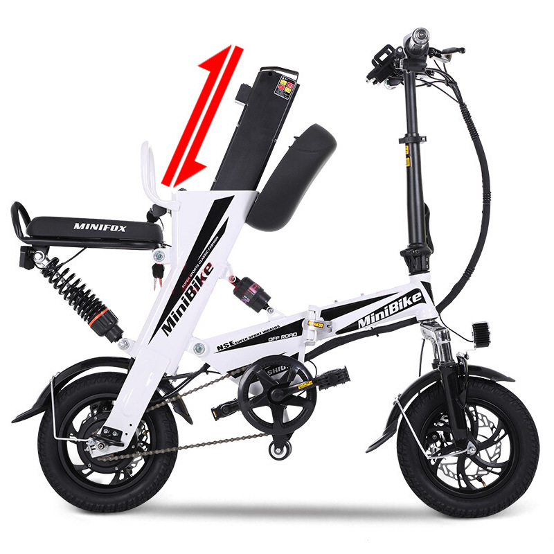 Sss Hummingbird 12-Inch Folding Brand Electric Bicycle Adult Battery Car Mini Electric Car Lithium Battery Driving