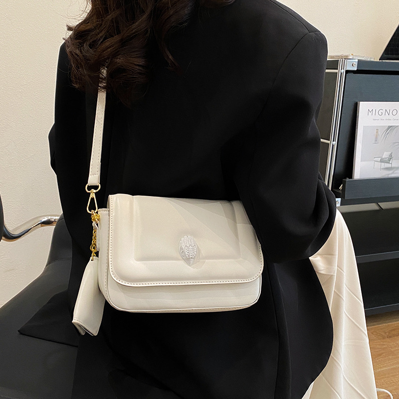 Factory Wholesale Personality Small Square Bag New Solid Color Textured Pu Shoulder Bag Trendy Crossbody Bag Daily Versatile Women's Bag