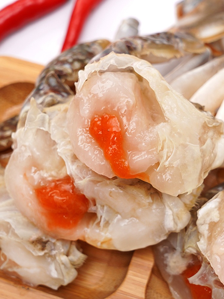 台州特产螃蟹罐装蟹肉罐头醉蟹即食呛蟹红膏梭子蟹腌蟹块蟹股海鲜