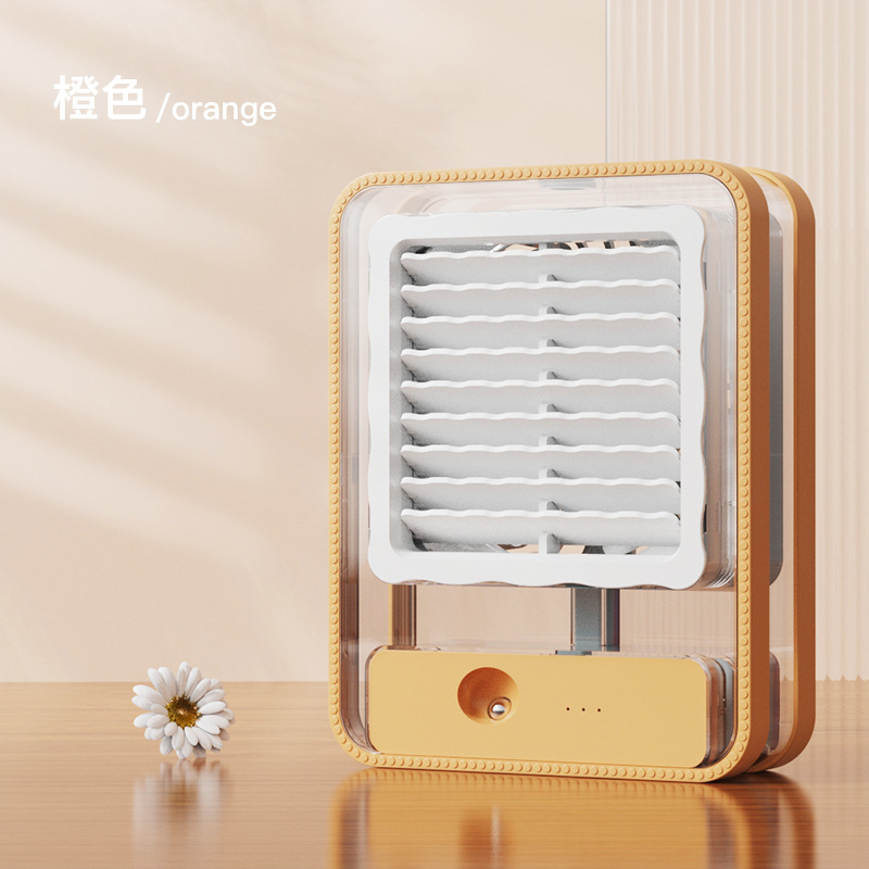 New Spray Little Fan Usb Small Portable Student Dormitory Electric Fan Office Desk Surface Panel Water Replenishing Device